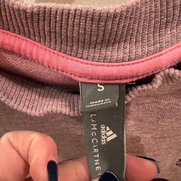 Women’s Adidas by Stella McCartney pink heathered Sweatshirt - Picture 3 of 6